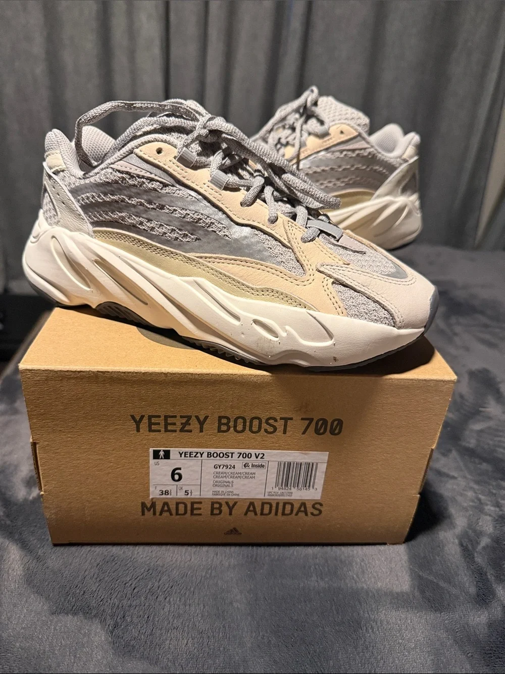 adidas Kids Yeezy Boost 700 V2 - Gray & Cream